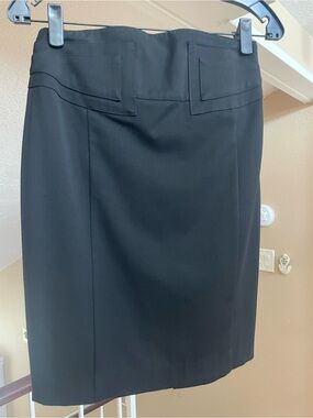 Express Black Tailored Pencil Skirt